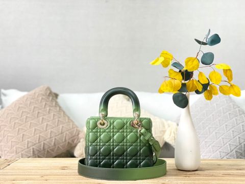 Túi xách nữ Dior* SIÊU CẤP mẫu mới 20cm màu loang da bò mềm đẹp quai bản to nẹp kim loại