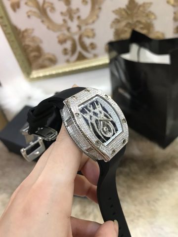 Đồng hồ nam nữ RICHARD* MILLE* lộ cơ mặt nạm kim cương