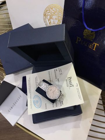 Đồng hồ nam nữ piaget case 38mm mặt nạm full kim dây kim loại hàng Siêu Cấp