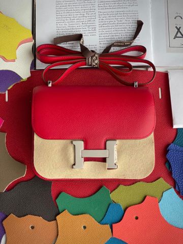 Túi xách nữ Hermes* mini 19cm da epsom SIÊU CẤP