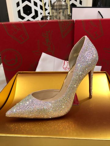 Giày cao gót Louboutin* đính full đá đẹp sang SIÊU CẤP