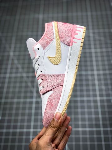 Giày thể thao nữ nike air Jordan 1 low màu hồng đẹp size  35,5-40