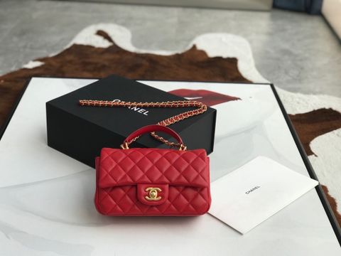 Túi xách nữ chanel* mini da cừu đẹp SIÊU CẤP 20cm