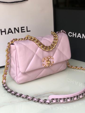 Túi xách nữ chanel* da cừu SIÊU CẤP màu hồng phấn đẹp sang size 30cm