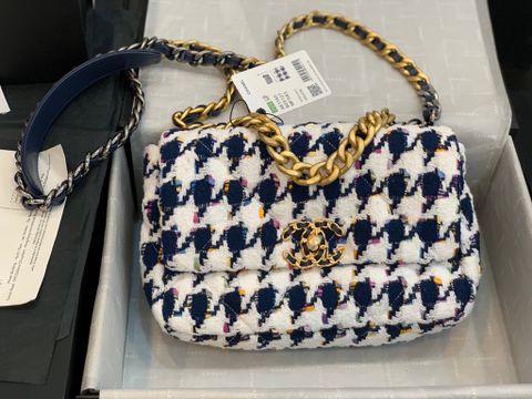 Túi xách nữ chanel* dạ hoạ tiết ziczac đẹp sang SIÊU CẤP size 26cm