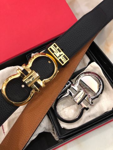 Belt nam SALVATORE* hộp 2 mặt dây da bò togo mềm đẹp dùng cả 2 mặt