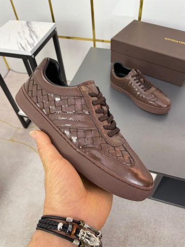 Giày nam buộc dây BOTTEGA* VENETA* da đan chất bóng nhẹ đẹp cao cấp