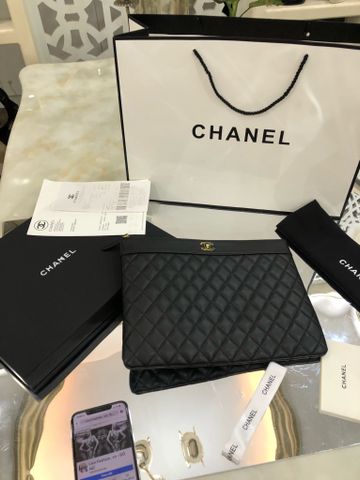 Clutch chanel* nữ da cừu mềm mịn như da em bé lót trám đẹp sang hàng cao cấp