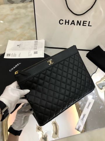 Clutch chanel* nữ da cừu mềm mịn như da em bé lót trám đẹp sang hàng cao cấp