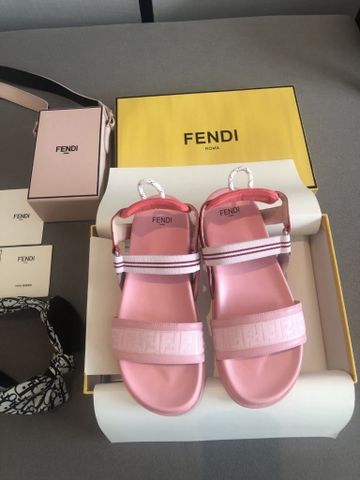 Sandal nữ Fendy* 2 quai ngang da bò đẹp cao cấp