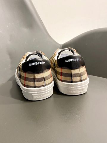 Giày nam buộc dây Burberry* chất vải kẻ đẹp cao cấp