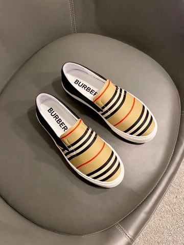 Giày slip on nam Burberry* chất vải kẻ đẹp cao cấp 2 màu