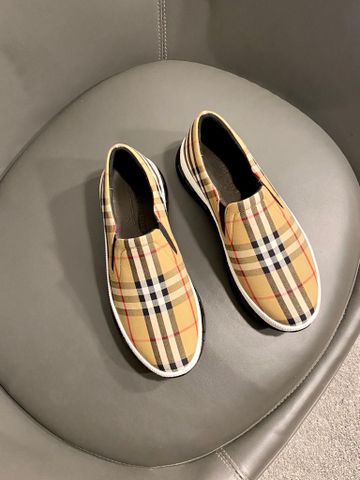 Giày slip on nam Burberry* chất vải kẻ đẹp SIÊU CẤP