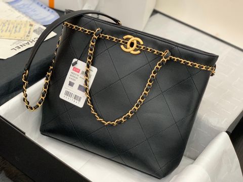 Túi xách nữ chanel* da bò xích vàng đẹp sang SIÊU CẤP 24x31cm