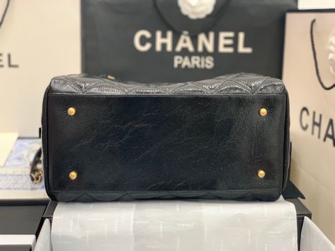 Túi xách nữ chanel* 32cm da cừu trần trám xích vàng SIÊU CẤP