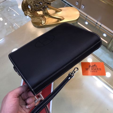 Clutch Hermes* nam nữ da bò 27cm