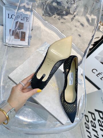 Giày cao gót JIMMY* CHOO* lưới đính đá cao 8,5cm SIÊU CẤP