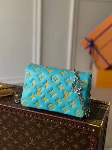 Túi xách nữ LV* pochette coussin size 20cm da bò dập hoạ tiết Monogram