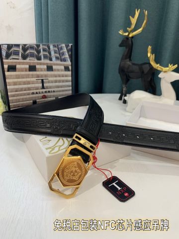 Belt nam VERSACE* dây da dập hoạ tiết nổi