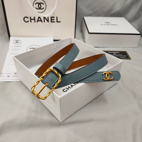 Belt nữ chanel* bản 2cm dây da bò nẹp logo vàng mặt xoắn kiểu đẹp cao cấp