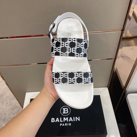 Sandal nam BALMAIN* quai da bò hoạ tiết nhiều màu đẹp cao cấp