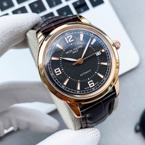 Đồng hồ nam Patek* Philippe* máy cơ dây da case 40mm