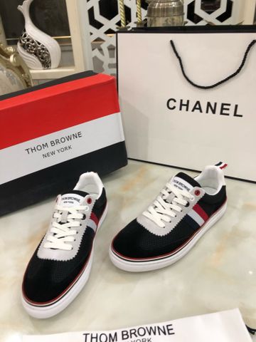 Giày nam buộc dây THOM* BROWNE* chất lưới thoáng khí phối da lộn đẹp cao cấp