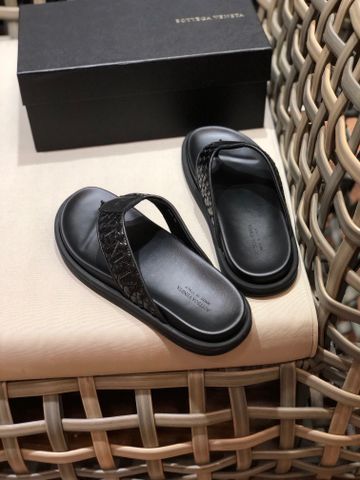 Sandal nam Bottega* Veneta* da bò đan thêu chữ đẹp cao cấp