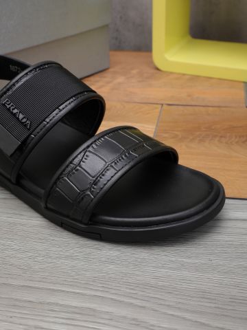 Sandal nam PRADA* quai vân cá sấu đẹp cao cấp