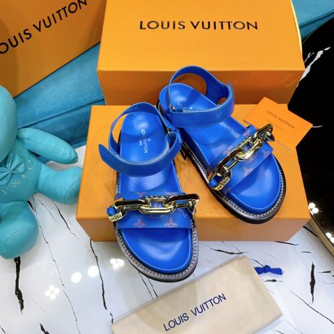 Sandal nữ LV* quai da bò nẹp vàng đẹp có nhiều màu SIÊU CẤP 35-40