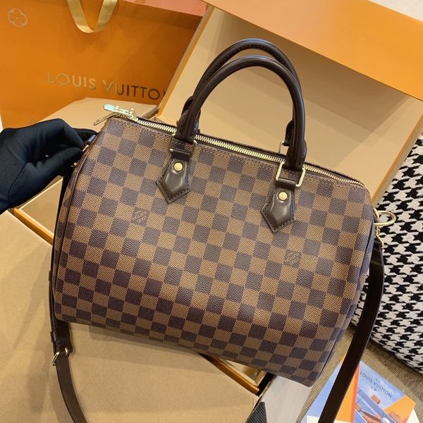 Túi xách nữ LV* speedy 30cm hoạ tiết karo ânu SIÊU CẤP 4100k http