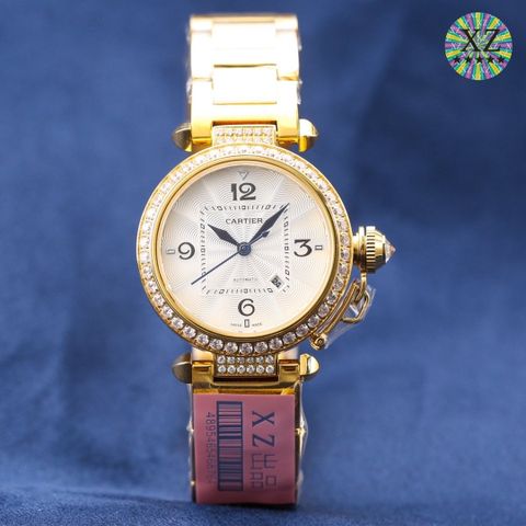 Đồng hồ nữ CARTIER* dây kim loại case 32mm SIÊU CẤP