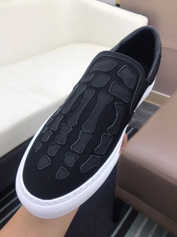 Giày slip on nam amiri* chất vải phối da cắt hoạ tiết đẹp độc cao cấp