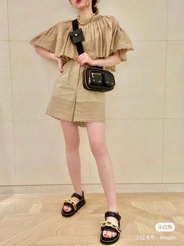 Sandal nữ LV* mẫu mới quai da bò xích vàng nhiều màu đẹp SIÊU CẤP