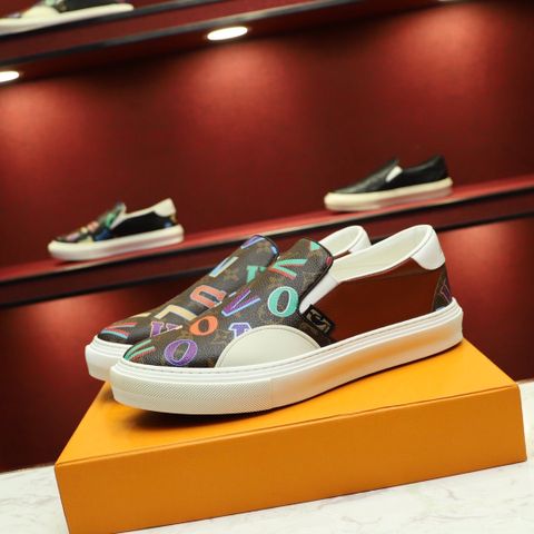 Giày slip on nam LV* SIÊU CẤP hoạ tiết Monogram màu mới đẹp độc cao cấp