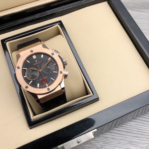 Đồng hồ nam Hublot* máy cơ dây cá sấu case 44mm VIP 1:1