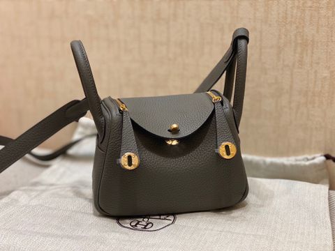 Túi xách nữ Hermes* lindy mini size 19cm da bò togo nhập khẩu VIP 1:1