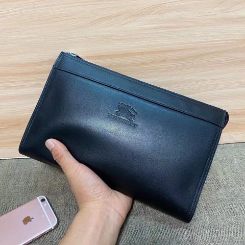 Clutch BURBERRY* 28cm da bò lỳ mềm đẹp SIÊU CẤP