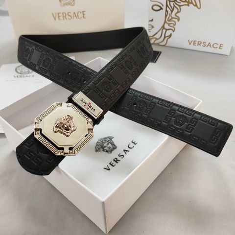 Belt nam VERSACE* bản 3,8cm dây da dập hoạ tiết đẹp