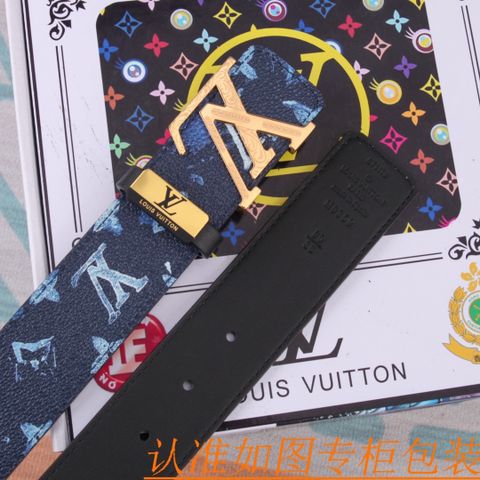 Belt nam LV* bản 3,8cm dây hoạ tiết Monogram màu đẹp