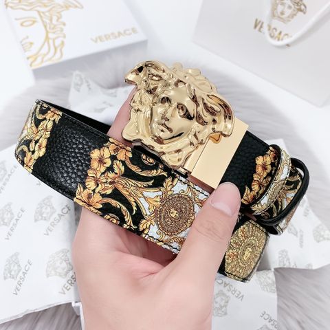 Belt nam VERSACE* bản 4cm dây hoạ tiết hoa văn đẹp độc cao cấp