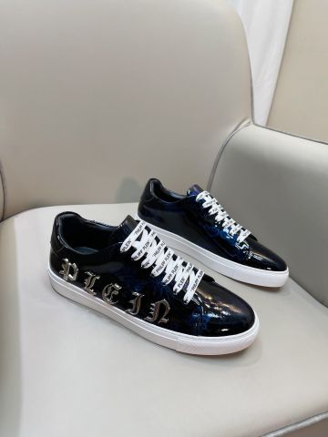 Giày nam buộc dây PHILIPP* PLEIN* vân rắn bóng đẹp độc