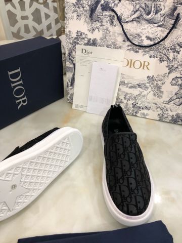 Giày slip on nam Dior* hoạ tiết oblique