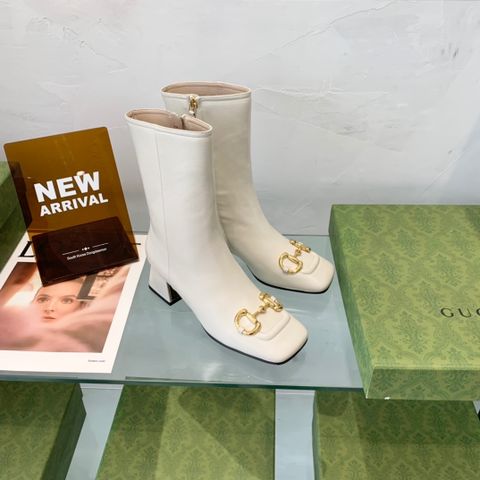 Boot GUCCI* cổ lỡ da bò lỳ khoá vàng đẹp sang VIP 1:1