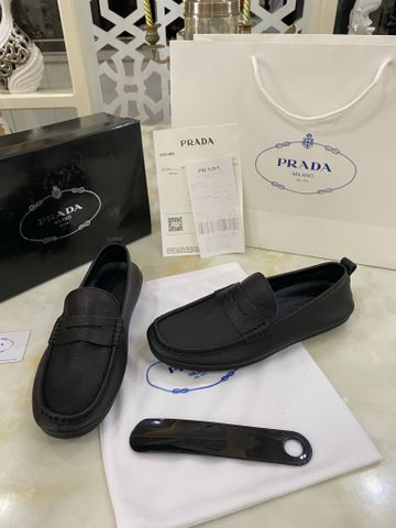 Giày lười PRADA* da bò mềm đẹp cao cấp