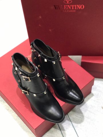 Boot VALENTINO* cao 6cm da bò tán đính SIÊU CẤP