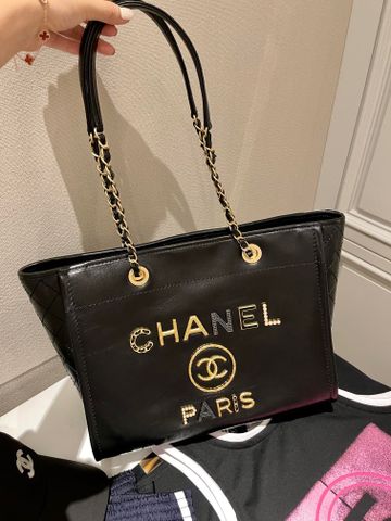 Túi xách nữ chanel* VIP 1:1 nẹp chữ vàng đẹp sang size 41cm và 50cm