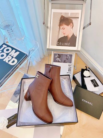 Boot chanel* SIÊU CẤP cổ lỡ da bò lỳ mềm đẹp