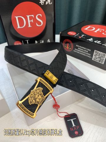 Belt nam VERSACE* dây da bò dập hoạ tiết