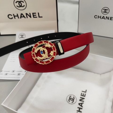 Belt nữ chanel* dây da bò 2,5cm dùng 2 mặt